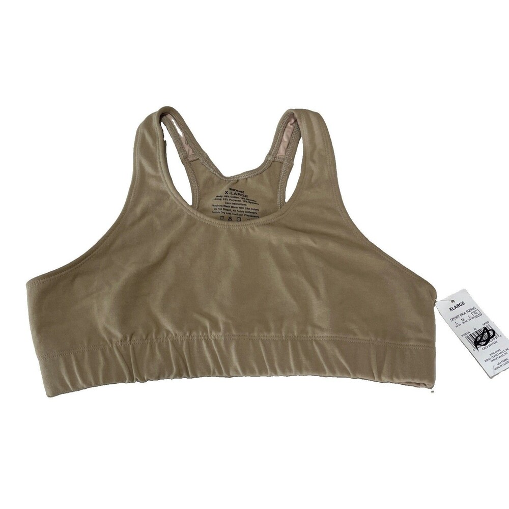 NEW Lady Duke TACTICAL SPORTS BRA WOMEN'S XL Sand Racerback